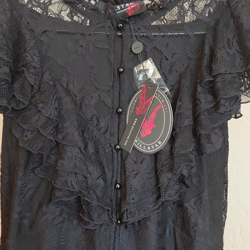 KILLSTAR VAMPIRES BALL 3XL CUSTOM BLACK LACE FULLY LINED TO KNEE - Picture 4 of 13